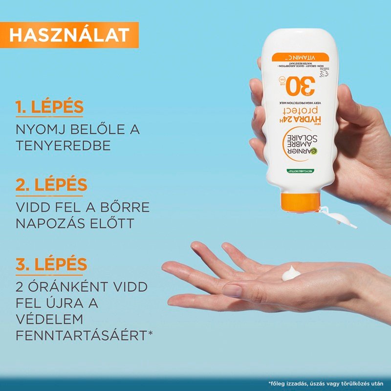 Hydra24h UV-sugárzás elleni naptej magas védelemmel SPF 30 - 4